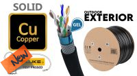 Cable Red Exterior GEL FTP Cat6 305m Solido CU gris