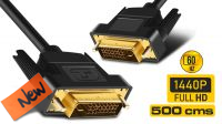 Cable de monitor DVI-I Macho/Macho dual 5m