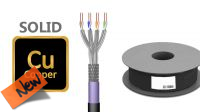 Bobina de cable SFTP Cat.7 sólido 100m LSZH 10GBase-T PoE+