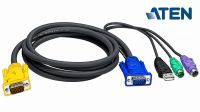 Cabo KVM PS2-USB HDB-15 2 x PS2 USB A SPHD-18 1.8m