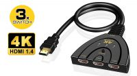 Switch con cable HDMI 3 x In - 1 x Out V1.3b 1080P Negro