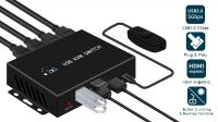 Switch KVM 2x1 HDMI 2.0 2 em 1 4K60Hz USB3.0