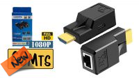 Extensor HDMI mini por RJ45 Cat.6 1080P 60HZ até 60 m. preto