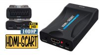 Conversor SCART in - HDMI out - 1080P com alimentação