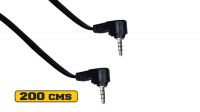 Cable audio/vídeo Jack 3.5mm 3 pines M/M 2m