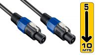 Cable de altavoz PA M/M Negro