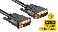 Cable de monitor DVI-I Dual Link 10m