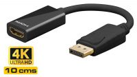 Adaptador DisplayPort 1.2 a HDMI Hembra - 4K UHD, Negro