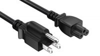 Cable de alimentación enchufe USA con tierra NEMA 5 - IEC C5 (Mickey Mouse, Trébol, 3pin)