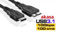 Cable USB 3.1 tipo C - micro B 1m