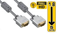 Cable VGA doble apantallamiento metalizado alta calidad  15 Pines M/M