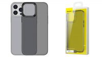 Funda protectora Baseus comp. iPhone 13 Pro Max gris/transparente