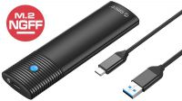 Caja SSD externa M2 NGFF salida USB 3.0 Negra