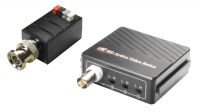 Transmisor activo optimizado Rx y Tx HDTVI BNC/UTP de 4 pines, alcance 400~700 m