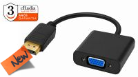 Cabo cRadia adaptador Displayport M - VGA  F  preto 0.15 m