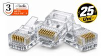 Conector modular cabo plano UTP Cat6 (25)