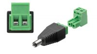 Conector DC Macho extraíble para cámaras de seguridad CCTV