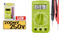 Multímetro digital multifunción con LCD
