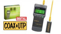 Comprobador tester cables de red STP/UTP  LCD Cat6A/7 coaxial y telefónico