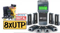 Tester Comprobador de Red digital Lan Test + 8 controles utp/ftp/bnc Cat 6/6A/7