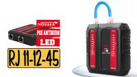 Comprobador de redes LAN y modulares RJ11/12/45