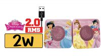 Altavoces 2.0 USB jack 3.5mm Princesas Disney