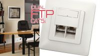Caja de embutir STP DUAL+ inclinado Cat. 5E blanca