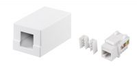 Caja de superficie 1xRJ45 UTP Cat.6 LSA+ entrada inferior blanca