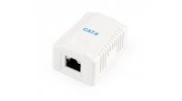 Caja de superfície 1x RJ45 FTP Cat.6 Krone (53x40x30mm) ent. inf. en blanco