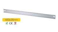 Panel metálico carril para Armario rack 19" DIN 35mm Galvanizado 483x35x7.5mm