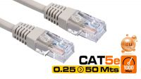 Cables de Red UTP Cat. 5E Grises - Conectores RJ-45