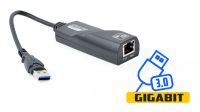 Adaptador USB 3.0 - RJ45 Gigabit negro