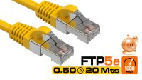 Cable de red FTP Cat. 5E Amarillo
