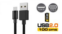 Cable USB 2.0 A Macho a USB Tipo C Macho 1m