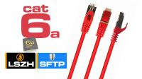 Cable de Red Cat.6A S-FTP LSZH RJ45 Rojo AWG27