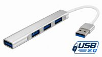 Hub USB 4p. V2.0 USB-A aluminio