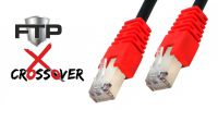 Cable de red FTP Cat.5E Cross Over Negro