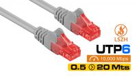 Cabo de rede U/UTP Cat.6 100% Cobre LSZH cinza