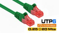 Cabos de rede UTP Cat. 6 verde