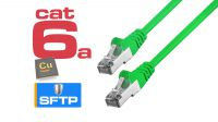 Cable de red Cat.6A S/FTP RJ-45 AWG26/7 Verde