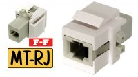 Adaptador MT-RJ H/H blanco de panel