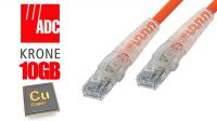 Cable de red Cat. 6 S-STP LSZH KRONE Naranja 0.5m