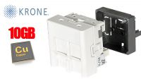 Caja de embutir FTP Cat. 6 2xRJ45 45x45mm KRONE