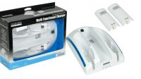 Base de carga con 2 baterías para mandos de Nintendo Wii Blanca
