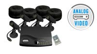 KIT CCTV 4 Cámaras con procesador QUAD