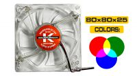 Ventilador Kepler 80mm x 80mm x 25mm 4 leds