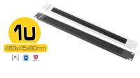 Panel Frontal Con Cepillo 19"- 1U - Negro