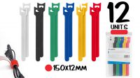 Kit 12 Abrazaderas Velcro 12mm x 150mm