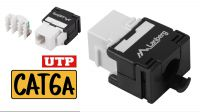 Conector Keystone RJ45 Hembra Sin Herramientas 180° UTP Cat.6A