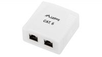 Caja de superficie Cat.6 FTP 2x RJ45 blanco